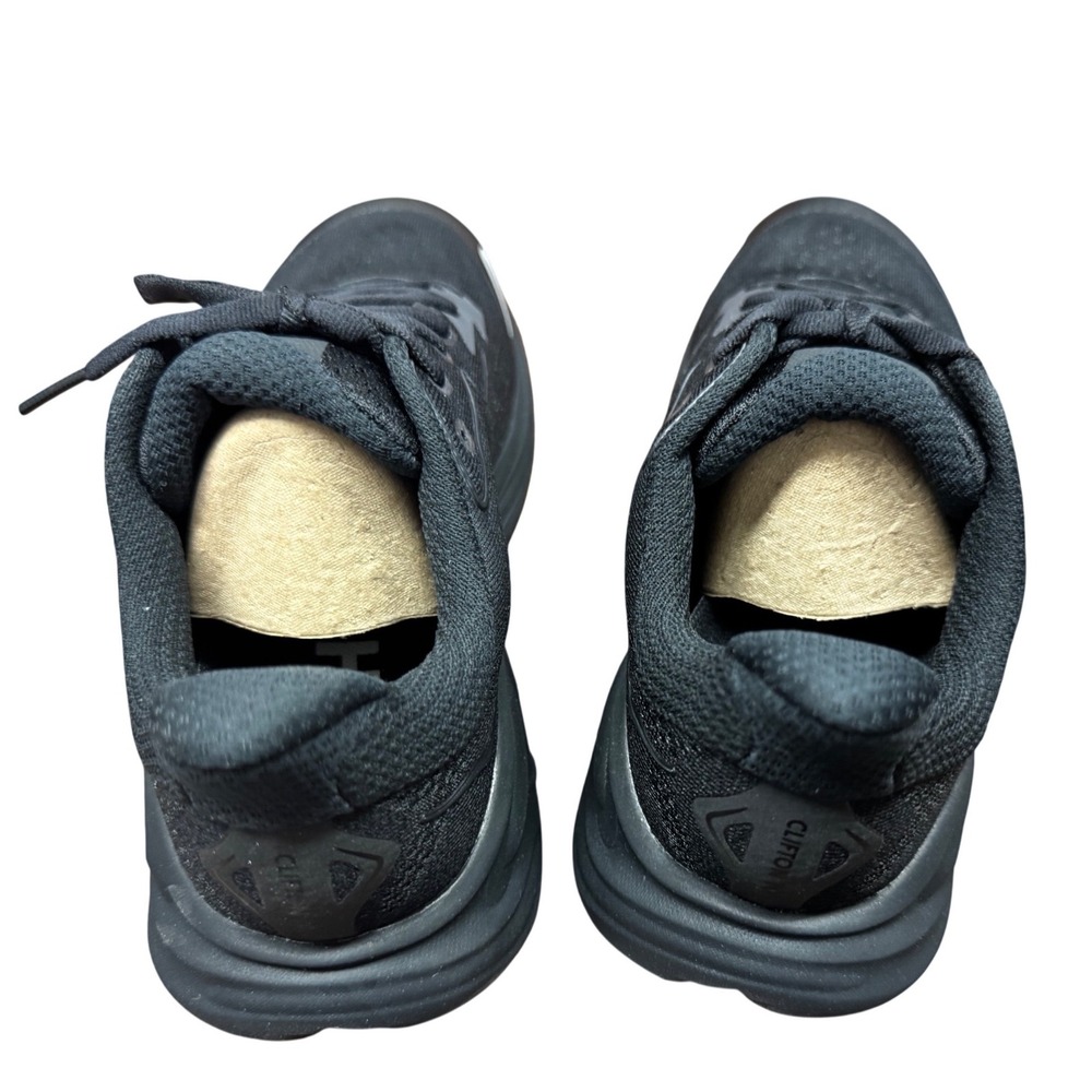 Hoka One One Clifton 9 Big Kids Black Running Shoes 1168860 BBLC 5Y 5MD - Picture 2 of 6